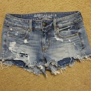 Denim shorts